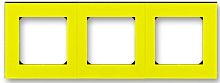 Рамка универсальная ABB EPJ Levit 3-м. желтый/дымчатый чёрный картинка